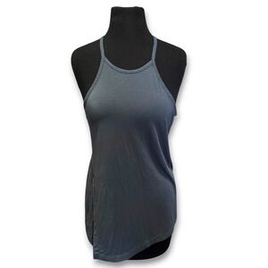 Athleta Asymetrical slit Racerback Tank Top Athleisure Workout Womens Medium